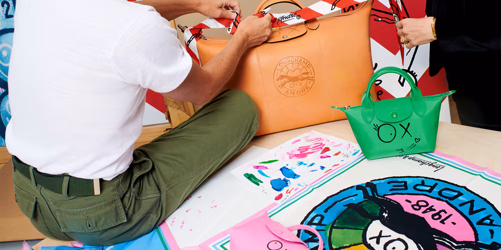 Front Page -Longchamp Tote Bag https bae.hypebeast.com files 2022 04 longchamp collaboration andre saraiva handbags announcement tw